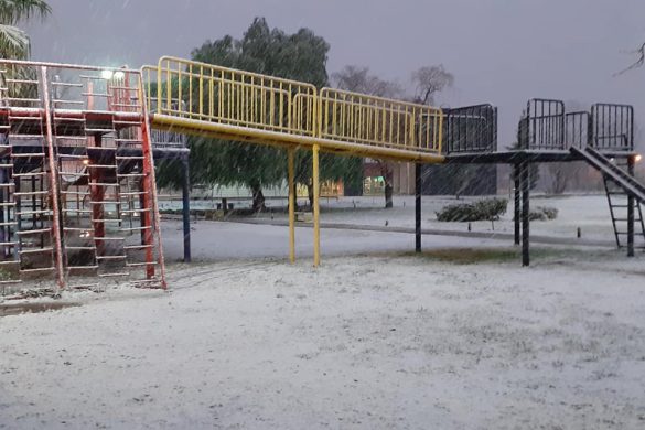 Nevó en 25 de Mayo y la zona ( galería de fotos y video)