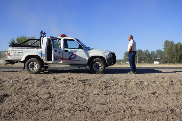 25 de Mayo: trabajos de Defensa Civil municipal