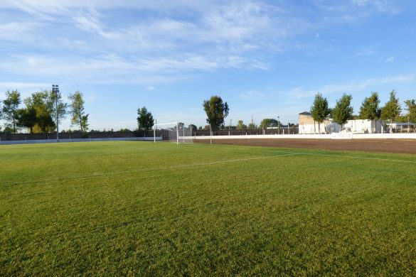 El río Colorado da vida y realidad al sueño de la cancha de césped natural en 25 de Mayo