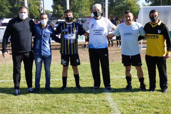 El río Colorado da vida y realidad al sueño de la cancha de césped natural en 25 de Mayo