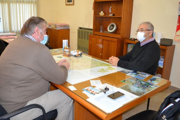 Titular del EPRC y el intendente de 25 de Mayo analizaron avance de proyectos