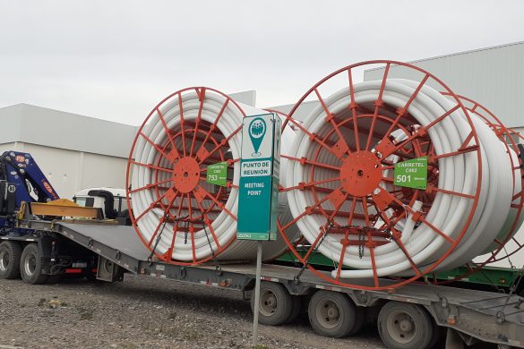 ZOXI hizo la primera entrega de cañería de PVC a una empresa petrolera que opera en La Pampa