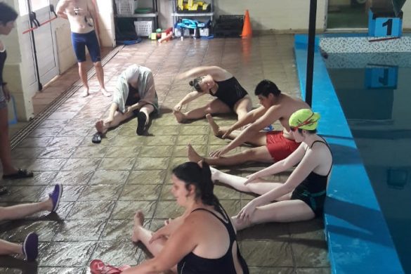 Deporte adaptado: concentró la natación