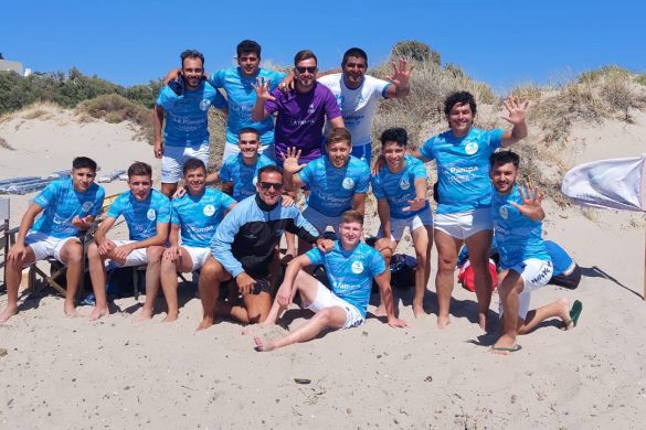 Fútbol playa: triunfo y derrota en Madryn