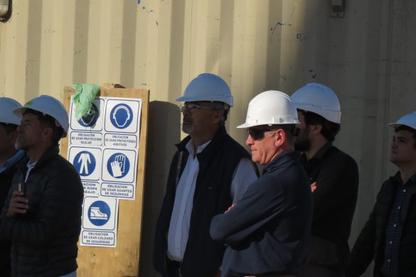 Abeldaño asistió a una ampliación de obra en RefiPampa
