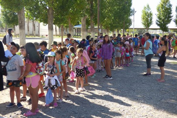 Alta participación y alimentación saludable en la colonia de vacaciones de 25 de Mayo