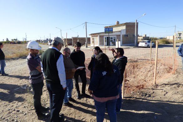Controlaron avance de obra de agua potable en barrios de 25 de Mayo