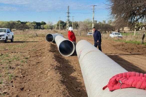 Acueducto a General Pico: llegaron los primeros caños para iniciar la obra