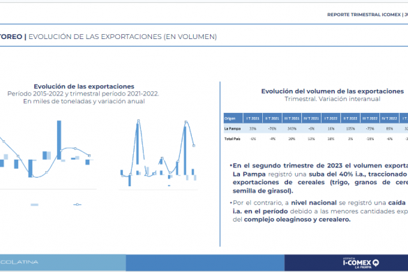 Crecieron las exportaciones de La Pampa en el primer semestre de 2023