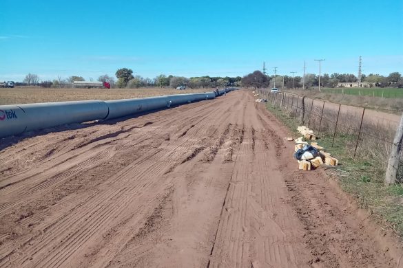 Acueducto a General Pico: llegaron los primeros caños para iniciar la obra