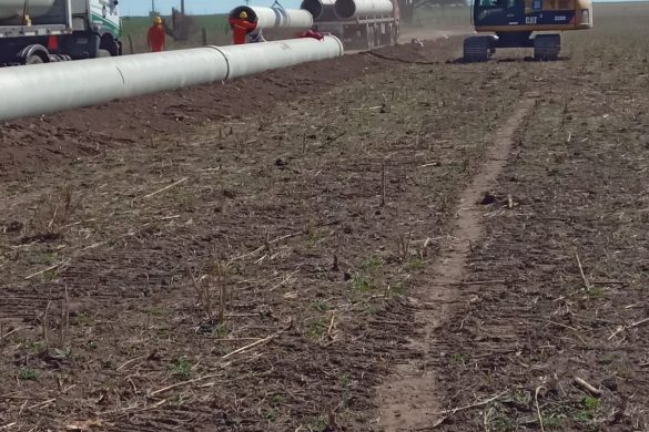 Acueducto a General Pico: llegaron los primeros caños para iniciar la obra