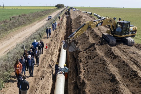 Ziliotto junto a intendentas e intendentes recorrieron la ejecución de la obra