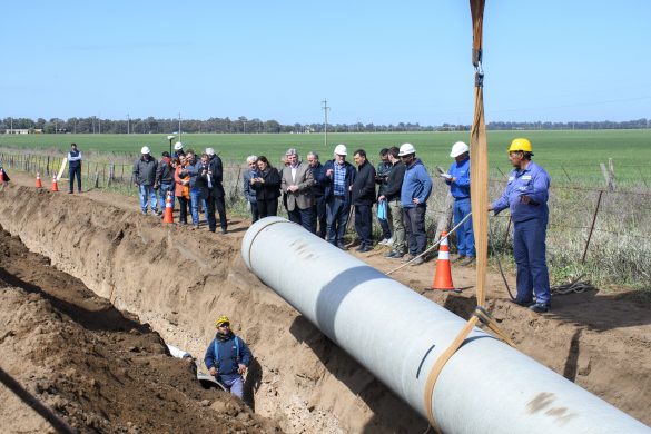 Ziliotto junto a intendentas e intendentes recorrieron la ejecución de la obra