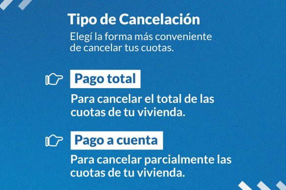 El IPAV anunció un nuevo plan de cancelación anticipada, total o parcial, de viviendas